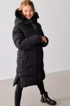 Водонепроницаемая утилитарная парка с поясом Baker By Ted Baker, черный