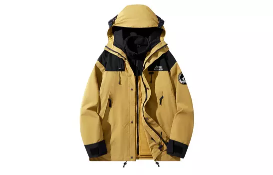 Водонепроницаемая ветровка, тренчкот Asia Unisex Jeep, хаки-коричневый