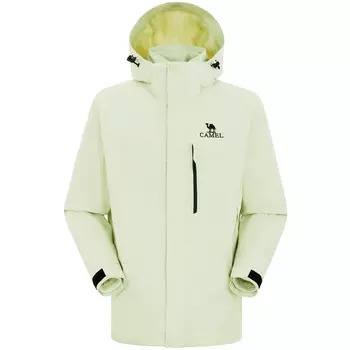 Водонепроницаемая ветрозащитная флисовая куртка-ветровка 3 в 1 для походов и скалолазания унисекс CAMEL, Glaze Pink/Warm White