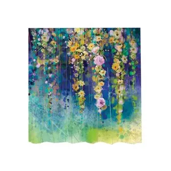 Водонепроницаемая занавеска для душа с принтом морского дельфина, подушка для украшения дома и ванной комнаты Stuttg, мультиколор