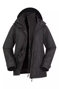 Водонепроницаемая женская куртка 3 в 1 Mountain Warehouse, черный