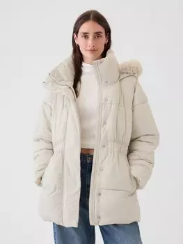 Водонепроницаемая зимняя куртка Gap, белый