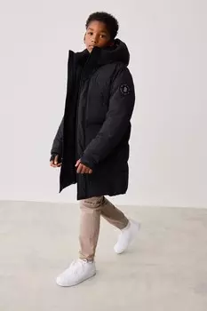 Водонепроницаемое длинное утепленное пальто Baker By Ted Baker, черный