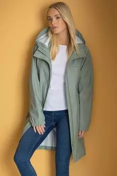 Водонепроницаемое пальто с капюшоном Klass., зеленый