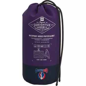 Водонепроницаемое пуховое одеяло с капюшоном 686, цвет Grateful Dead Purple Tie Dye