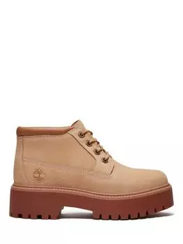 Водонепроницаемые ботинки на шнуровке средней длины stone street Timberland, бежевый
