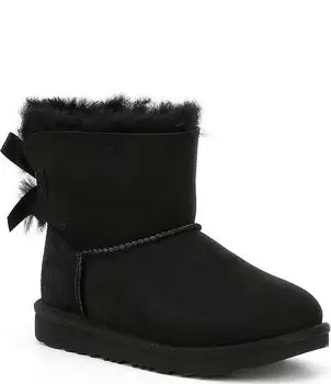 Водонепроницаемые ботинки UGG для девочек Mini Bailey Bow II (молодежные), черный