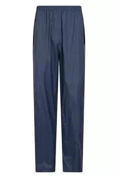 Водонепроницаемые брюки для прогулок, дождевые штаны для походов Mountain Warehouse, синий