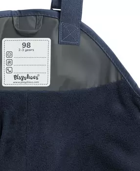 Водонепроницаемые брюки Playshoes Fleece-Trgerhose, темно-серый