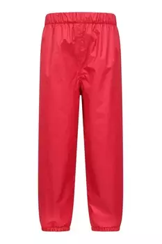 Водонепроницаемые детские брюки с флисовой подкладкой Mountain Warehouse, красный