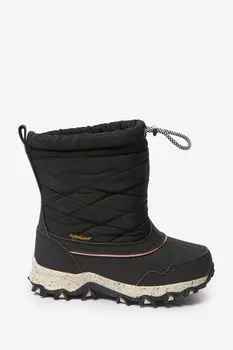 Водонепроницаемые и утепленные зимние ботинки на подкладке из искусственного меха Next, черный