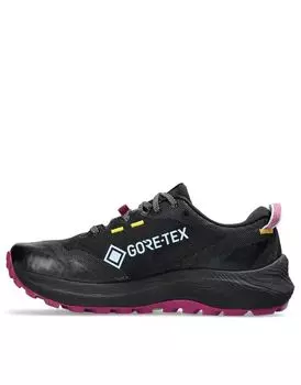 Водонепроницаемые кроссовки для трейлраннинга Asics Gel-Trabuco 12 GTX черного и голубого цвета