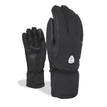 Водонепроницаемые лыжные перчатки Level, черный
