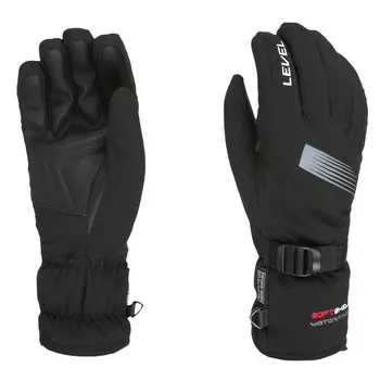 Водонепроницаемые лыжные перчатки Level, черный