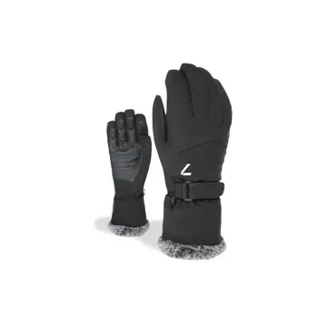 Водонепроницаемые лыжные перчатки Level, черный