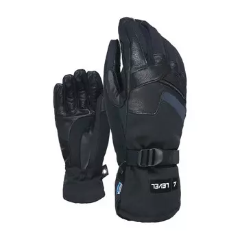 Водонепроницаемые лыжные перчатки Level, черный