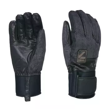 Водонепроницаемые лыжные перчатки Level, черный