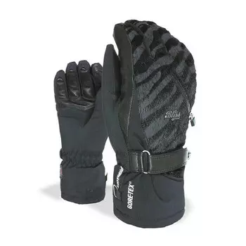 Водонепроницаемые лыжные перчатки Level, черный/серый