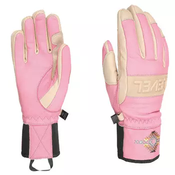 Водонепроницаемые лыжные перчатки Level, розовый