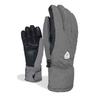 Водонепроницаемые лыжные перчатки Level, серый