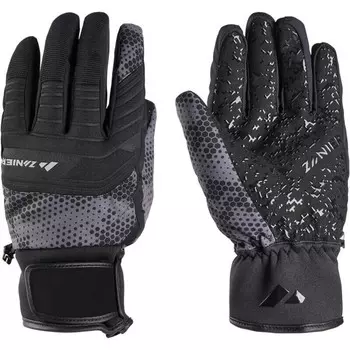 Водонепроницаемые лыжные перчатки Zanier, черный