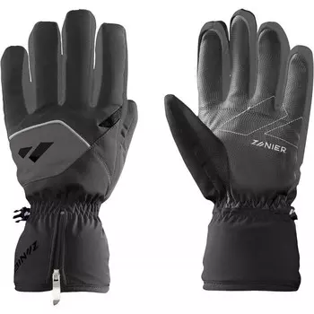 Водонепроницаемые лыжные перчатки Zanier, черный