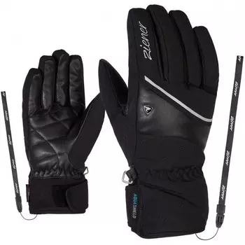 Водонепроницаемые лыжные перчатки Ziener, черный