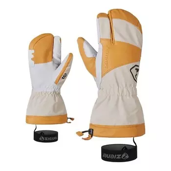 Водонепроницаемые лыжные перчатки Ziener, коричневый