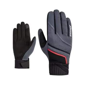 Водонепроницаемые лыжные перчатки Ziener, серый