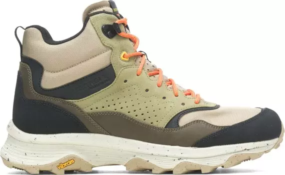 Водонепроницаемые походные ботинки Speed Solo Mid — мужские Merrell, зеленый