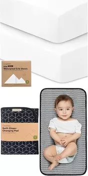 Водонепроницаемые простыни для детской кроватки Keababies для мальчиков и девочек