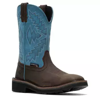 Водонепроницаемые рабочие ботинки Rancher со стальным носком Wolverine, синий