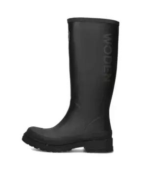 Водонепроницаемые резиновые сапоги, стильный дизайн. Woden, черный