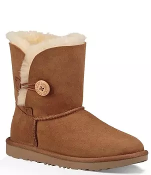 Водонепроницаемые сапоги UGG для девочек Bailey Button II (для младенцев), коричневый
