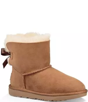 Водонепроницаемые сапоги UGG для девочек Mini Bailey Bow II (для младенцев), коричневый