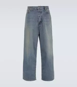 Водонепроницаемые широкие джинсы Balenciaga, синий