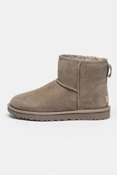 Водонепроницаемые замшевые ботинки Classic Mini II Ugg, серый