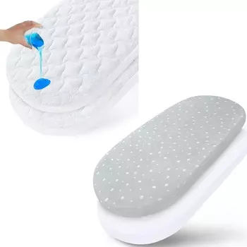 Водонепроницаемый чехол на матрас для люльки и простыни для люльки, подходят для люльки UPPAbaby, люльки-колыбели BABYBJORN и корзины «Мозес», упаковка из 2 штук, 13 x 30 дюймов Magik & Kover