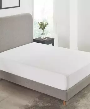 Водонепроницаемый чехол премиум-класса для двойной кровати размера XL — мягкий, охлаждающий, бесшумный, пригодный для машинной стирки, встроенный наматрасник с глубокими карманами для матраса размером 8–20 дюймов от California Design Den, белый