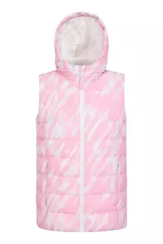 Водонепроницаемый детский жилет с украшением на капюшоне Mountain Warehouse, розовый