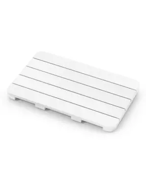 Водонепроницаемый коврик для душа HIPS Spa для ванной комнаты с нескользящими подушечками для ног Slickblue, белый