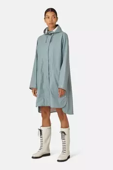 Водонепроницаемый плащ свободного кроя по фигуре Ilse Jacobsen, синий