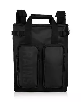 Водонепроницаемый рюкзак-тоут из искусственной кожи Rains TXL, черный
