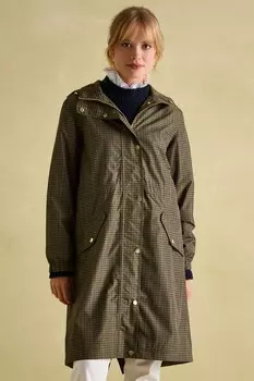 Водонепроницаемый складной плащ Holkham с капюшоном Joules, зеленый