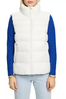 Водонепроницаемый стеганый жилет Esprit, белый