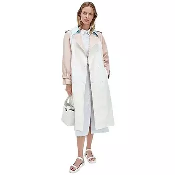 Водонепроницаемый тренч Tommy Hilfiger Icons Colour-Blocked, голубой/светло-розовый/белый