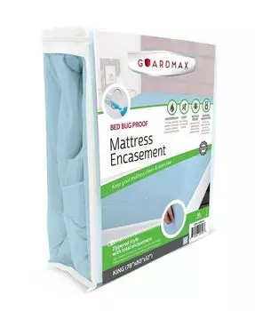 Водонепроницаемый защитный чехол для матраса King с застежкой-молнией Guardmax, синий