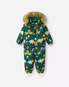 Водонепроницаемый зимний комбинезон для малышей Lappi Reima, цвет Deeper Green
