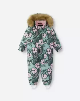 Водонепроницаемый зимний комбинезон для малышей Lappi Reima, цвет Cool Green