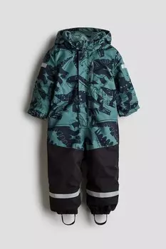 Водонепроницаемый зимний комбинезон с функцией роста H&M, бирюзовые